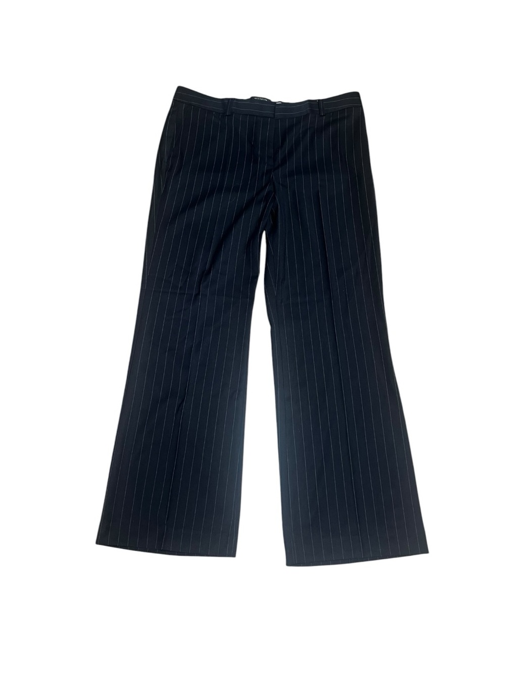 NWT Black Pinstripe Wide Leg Trousers